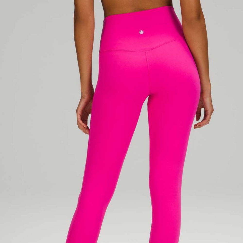 Lululemon Align Leggings High Rise Sports Yoga Pant Size 6 Sonic Pink - Picture 2 of 7